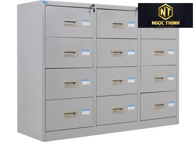 Tủ sắt sơn tĩnh điện gồm 3 khoang TU118-12D